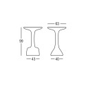Hohe runde Hocker Tisch 99cm Polyethylen Design Armillaria T1 Kosten