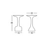 Runder Hochtisch für Barhocker 99cm Polyethylen Design Armillaria T1 Kosten
