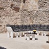 Modulare Eck-Sessel Polyethylen modernes Design Bar & Gaststätten Atene P2 Aktion