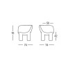 Modulare Eck-Sessel Polyethylen modernes Design Bar & Gaststätten Atene P2 Kauf