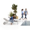 Atene L1 Liege mit Rückenlehne Gartenliege Pool Design Sales