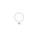 Runder Outdoor-Tisch für Bar und Restaurant, modernes Design Fade T1-R 