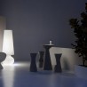Moderner Barhocker für Terrasse 76cm Polyethylen Design Fade S1 Maße