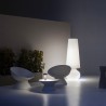 Design-Sessel aus Polyethylen für Innen und Außen, Garten, Fade P1 Maße