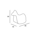 Schaukeltier für Kinder modernes Design Polyethylen Pony Kauf