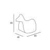Schaukeltier für Kinder modernes Design Polyethylen Pony Kauf