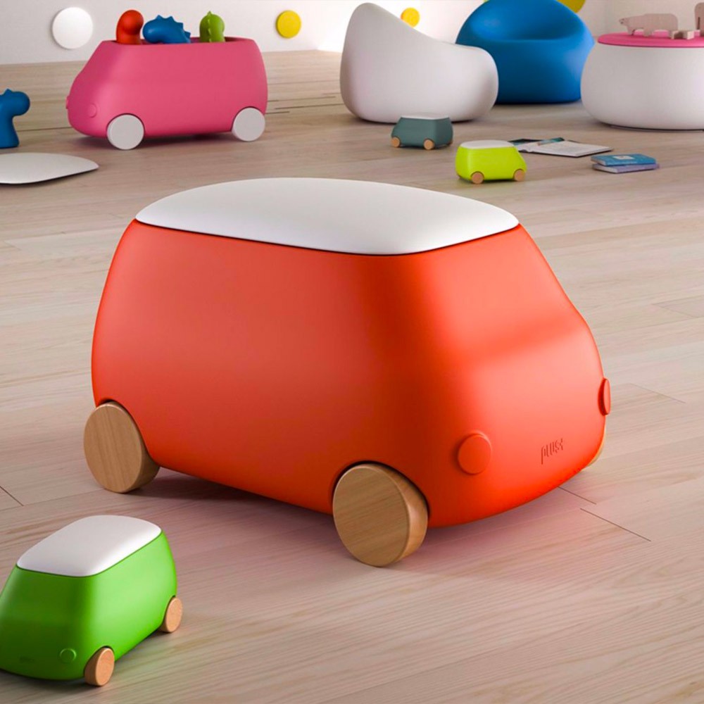 Spielzeugaufbewahrung Auto aus Kunststoff für Kinder Van