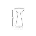 Runder Tisch 111cm für Außensitzhocker, modernes Design Fade T2-H Plus 