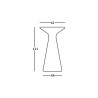 Runder Tisch 111cm für Außensitzhocker, modernes Design Fade T2-H Plus 