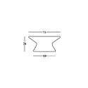 Runder Couchtisch modernes Design für Garten-Wohnzimmer Fade T1-C Plus 