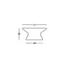 Runder Couchtisch modernes Design für Garten-Wohnzimmer Fade T1-C Plus 