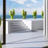 Moderne Blumenständer Pflanzkübel 2-in-1 Blumentopf Design h126cm Cactus Lagerbestand
