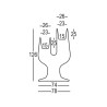 Moderne Blumenständer Pflanzkübel 2-in-1 Blumentopf Design h126cm Cactus Auswahl