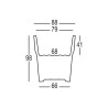 Großer moderner Pflanzkübel Tumbler-Eisbehälter Cubalibre Katalog