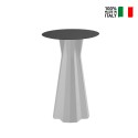 Hoher Tisch für Barhocker 100cm rund quadratisches Design Frozen T1-H Modell