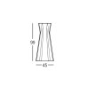 Rechteckiger hoher Beistelltisch 100 cm für Barhocker Modernes Design Frozen T2-H