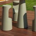 Moderner Barhocker 75 cm Polyethylen für drinnen und draußen Fura S1 Rabatte
