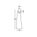 Eleganter Pflanzentopf modernes Design h145cm Madame Eigenschaften