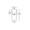 Moderner Outdoor-Gartenpflanzkübel Saving / Space / Vase Preis