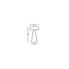 LED Tischlampe innen/außen kabellos Fade Table Lamp High 