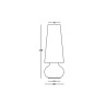 Große Stehlampe modernes Design für drinnen und draußen Fade Lamp 