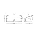 Moderner Outdoor-Sofa für Bar und Restaurant aus Polyethylen Settembre Preis