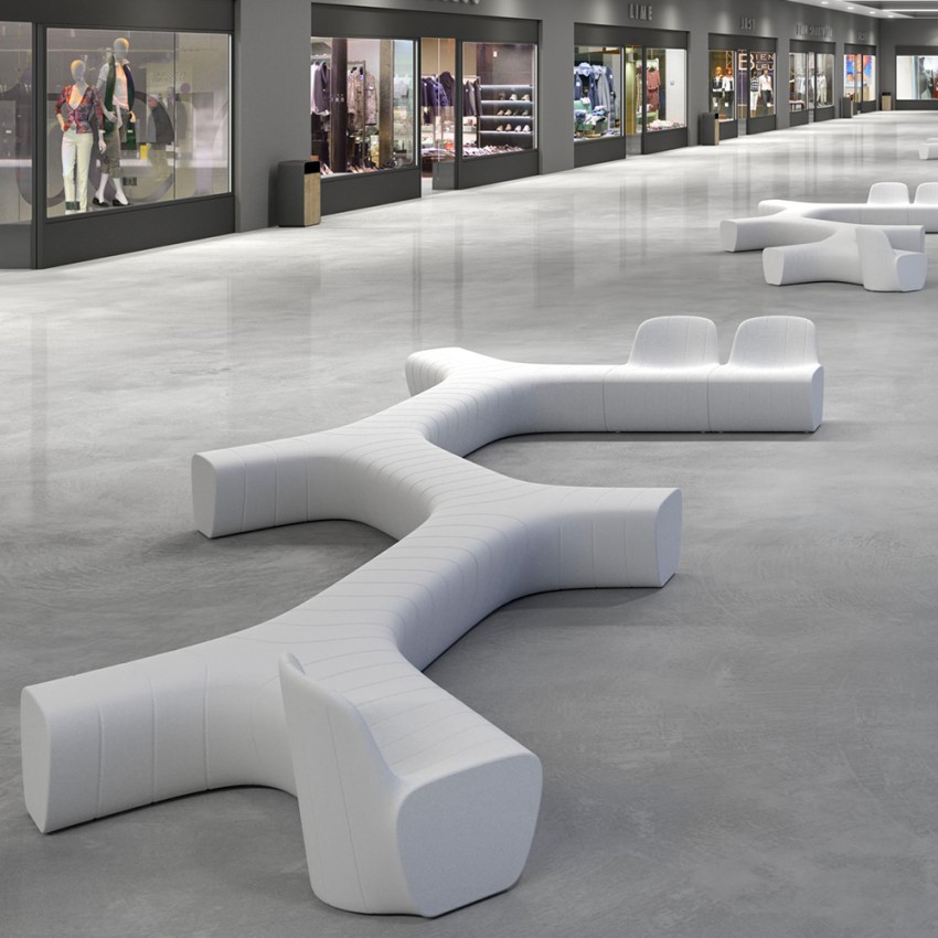 Modularer Stuhl Polyethylen Modernes Design Innenbereich Außenbereich Jetlag C1