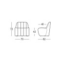 Modulare Polyethylen-Stuhl, modernes Design, für drinnen und draußen, Jetlag C1 Eigenschaften