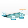Veradea Memory Foam Topper Einzelmatratze 28cm 80x190cm Memory Gel TOP Sales