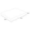 Quadratische und eine halbe Matratze Memory Foam Topper 28cm 120x190cm Memory Gel TOP Veradea Preis