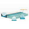 Veradea Matratze Doppelbett Memory Foam Topper 28cm 160x190cm Memory Gel TOP Sales