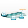 Veradea Matratz Matrimonio mit Taschenfederkern, Memory Foam Topper, 28 cm, 160x190 cm, Hybrid TOP Sales