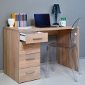 Schreibtisch Büro mit 4 Schubladen, modernes Design, Holz KimDesk Aktion