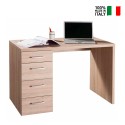 Schreibtisch Büro mit 4 Schubladen, modernes Design, Holz KimDesk Verkauf