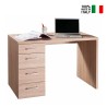 Schreibtisch Büro mit 4 Schubladen, modernes Design, Holz KimDesk Verkauf