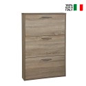 Schuhschrank 3 Türen für 9 Paar Schuhe, platzsparendes Design, Holz KimShoe 3SS Verkauf