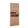 Schlanke Schuhschrank platzsparend 5 Klappen für 15 Paar Schuhe Holz KimShoe 5SS Sales