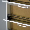Schuhschrank mit 5 Klappen für 15 Paar Schuhe weiß KimShoe 5WS Lagerbestand