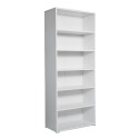 Moderne Büro Bücherregal 6 Fächer verstellbare Regale weiß Kbook 6WP Angebot
