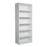 Moderne Büro-Bibliothek mit 6 Fächern, verstellbare Regalböden, weiß, Kbook 6WP Angebot