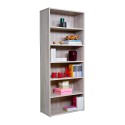 Bücherregal Holz 6 Fächer, verstellbare Regalböden, modernes Büro Kbook 6OP Angebot