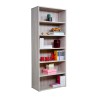 Bücherregal Holz 6 Fächer, verstellbare Regalböden, modernes Büro Kbook 6OP Angebot