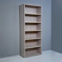 Bücherregal Holz 6 Fächer, verstellbare Regalböden, modernes Büro Kbook 6OP Auswahl