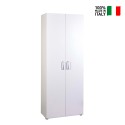 Mehrzweckschrank Wohnzimmer 5 Fächer modernes Design weiß KimSpace 5WS Verkauf