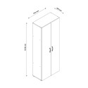 Mehrzweckschrank Wohnzimmer 5 Fächer modernes Design weiß KimSpace 5WS Preis
