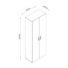 Mehrzweckschrank Wohnzimmer 5 Fächer modernes Design weiß KimSpace 5WS Preis