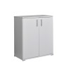 Mehrzweckschrank 2 Fächer modern weiß für Wohnzimmer Büro KimSpace 2WP Angebot