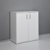 Mehrzweckschrank 2 Fächer modern weiß für Wohnzimmer Büro KimSpace 2WP Eigenschaften