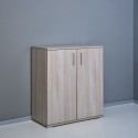 Moderner Holzschrank mit 2 Fächern für Wohnzimmer oder Büro KimSpace 2OP Modell