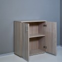 Moderner Holzschrank mit 2 Fächern für Wohnzimmer oder Büro KimSpace 2OP Eigenschaften